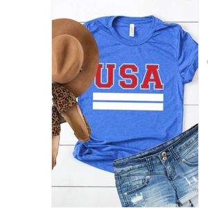 NWT Varsity Style USA Tee